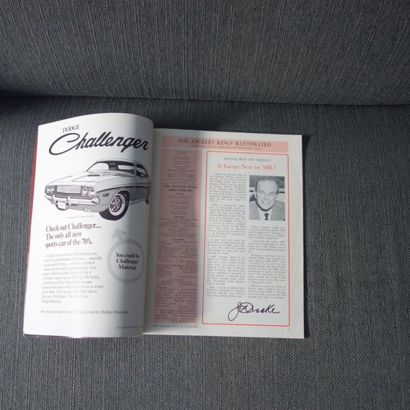 Los Angeles Kings Illustrated Flyers Kings Wednesday December 3, 1969 Program - Picture 12 of 12